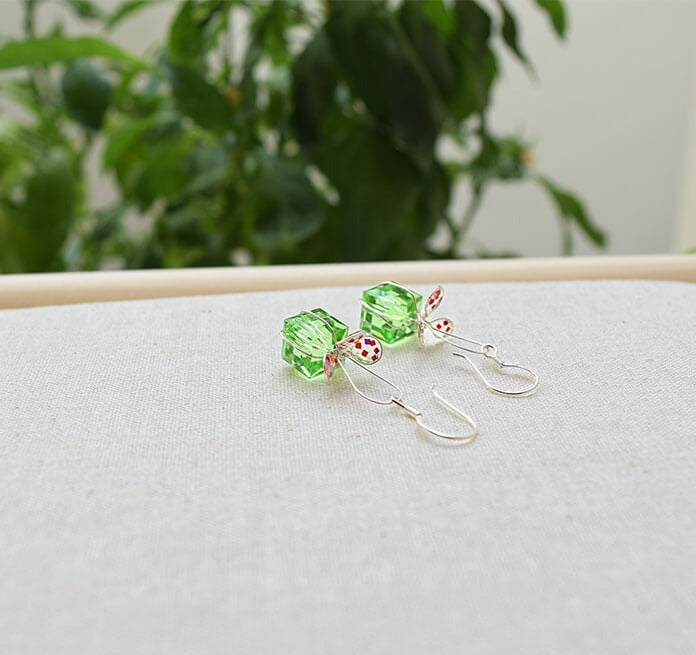 Christmas gift box earrings Forever Blossom