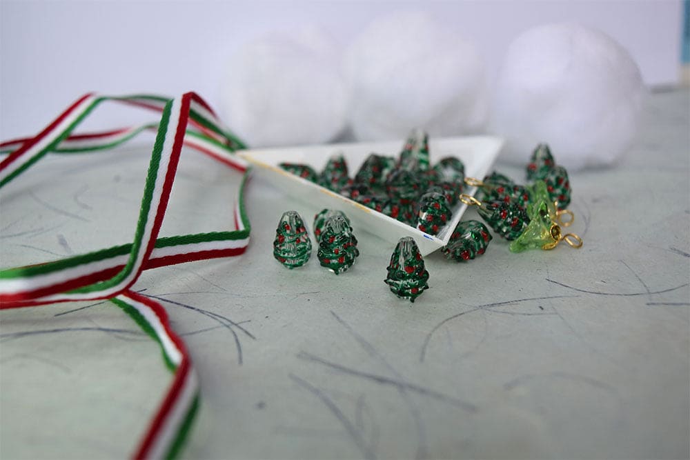 Christmas Tree Conical beads