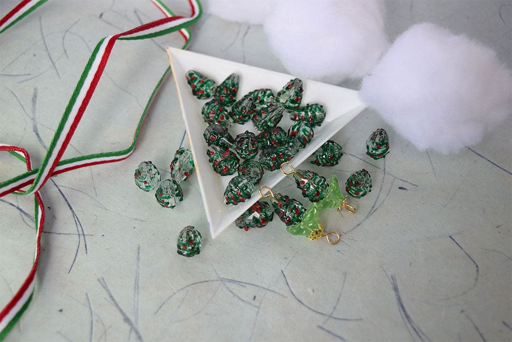 Christmas Tree Conical beads