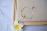 Frangipani flower Bracelet