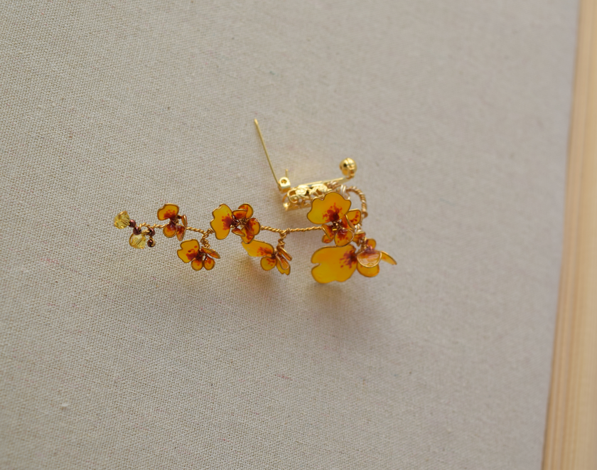 Dancing Lady Orchid Brooch pin