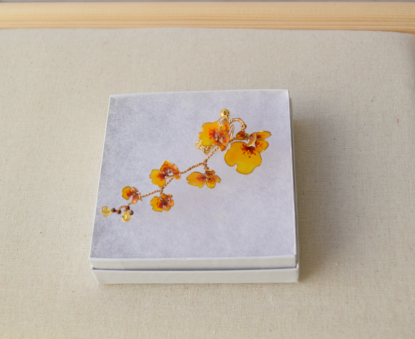 Dancing Lady Orchid Brooch pin