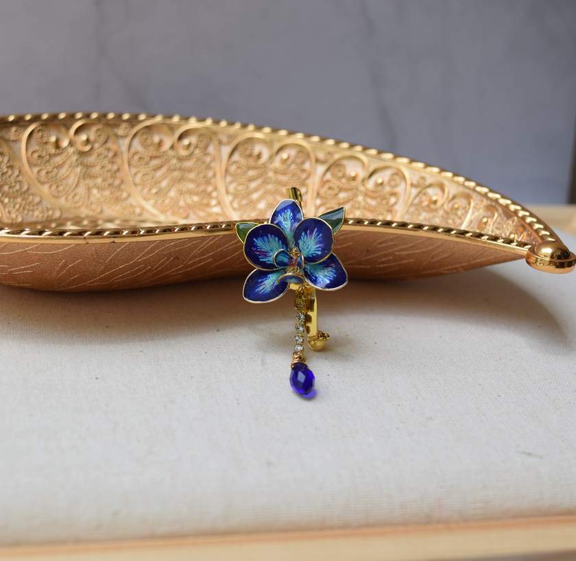 Orchid Flower Brooch pin