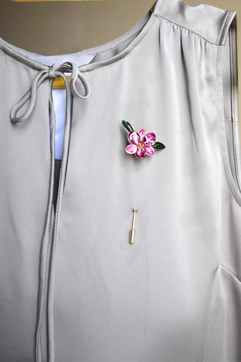 Orchid Flower Brooch pin