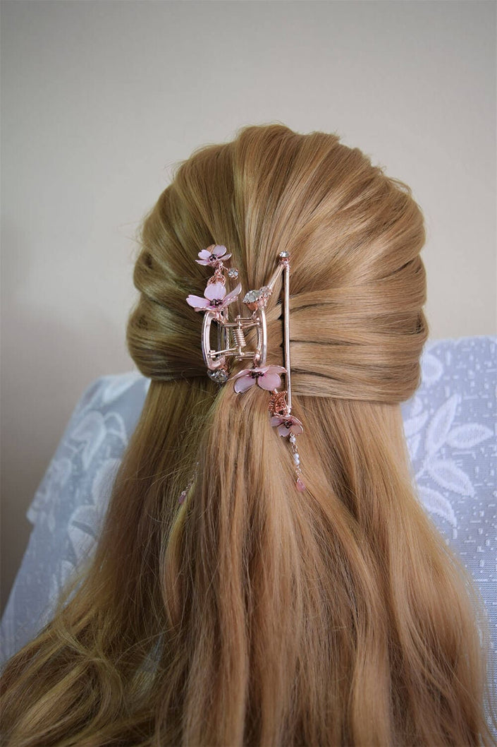 Sakura Claw clips Rose gold