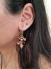 Red Bougainvillea earring