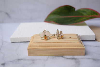 White Orchid Stud earrings