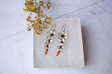 Sakura long dangle earrings