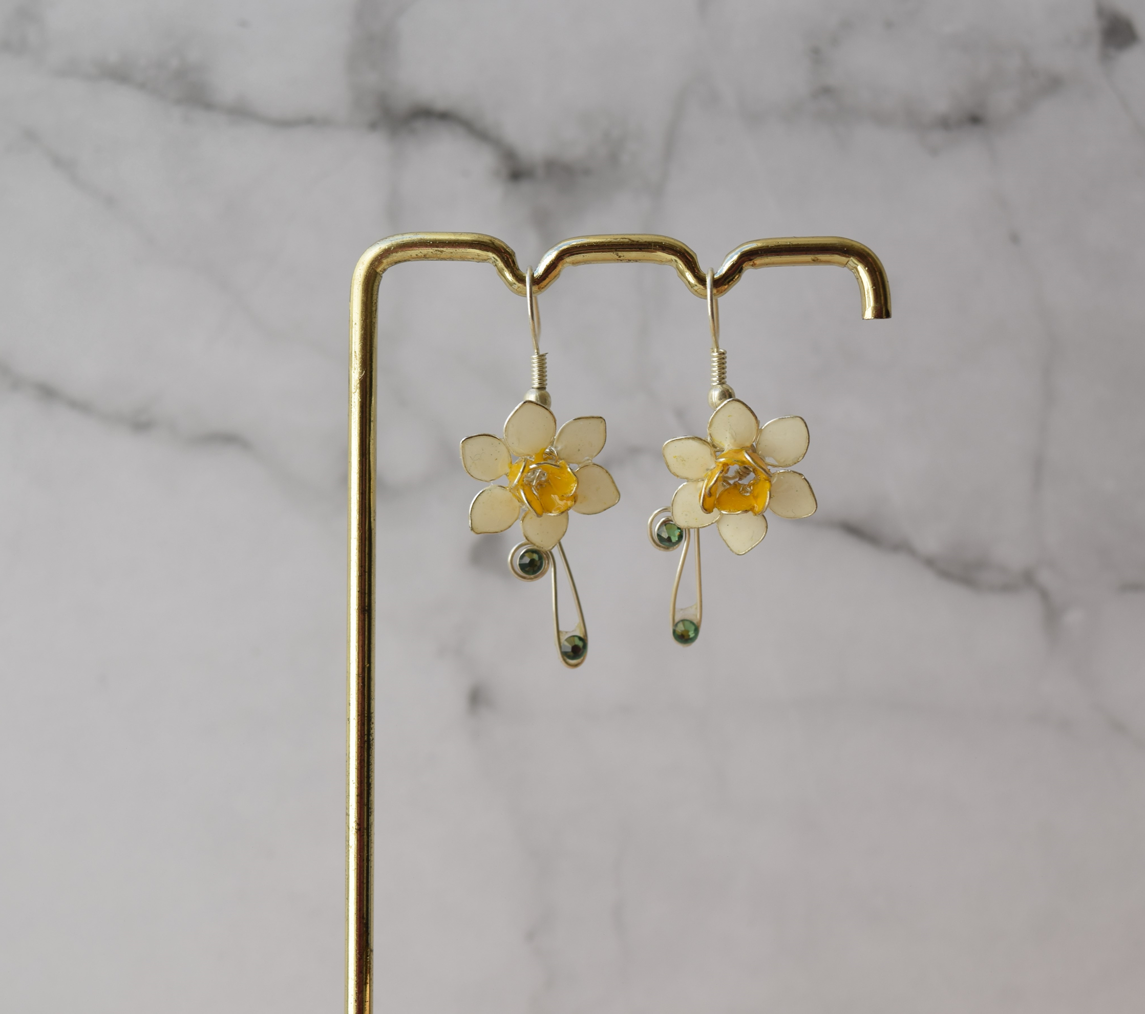 Daffodil earrings and Necklace set