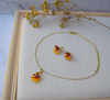 Yellow-Red Dancing lady Orchid set