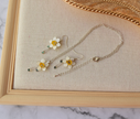 Daffodil earrings and Necklace set