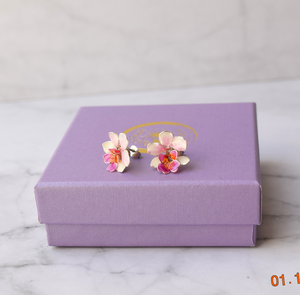 Vanda Miss Joaquim Orchid Stud earrings