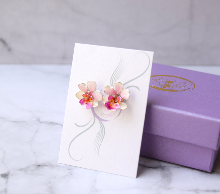 Vanda Miss Joaquim Orchid Stud earrings
