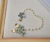 Bridal hair vine Forget Me Not flowers