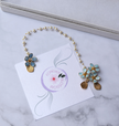 Bridal hair vine Forget Me Not flowers