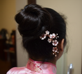 Sakura branch hair stick wooden, Japanese Pink Cherry Blossom