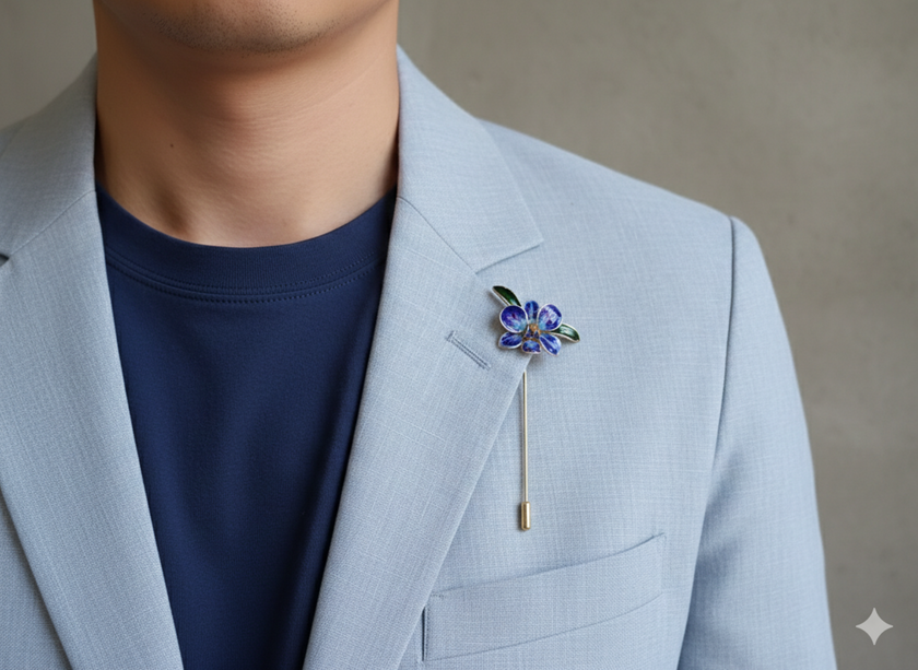 Orchid Flower Brooch pin