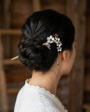 White Blossom Hair stick