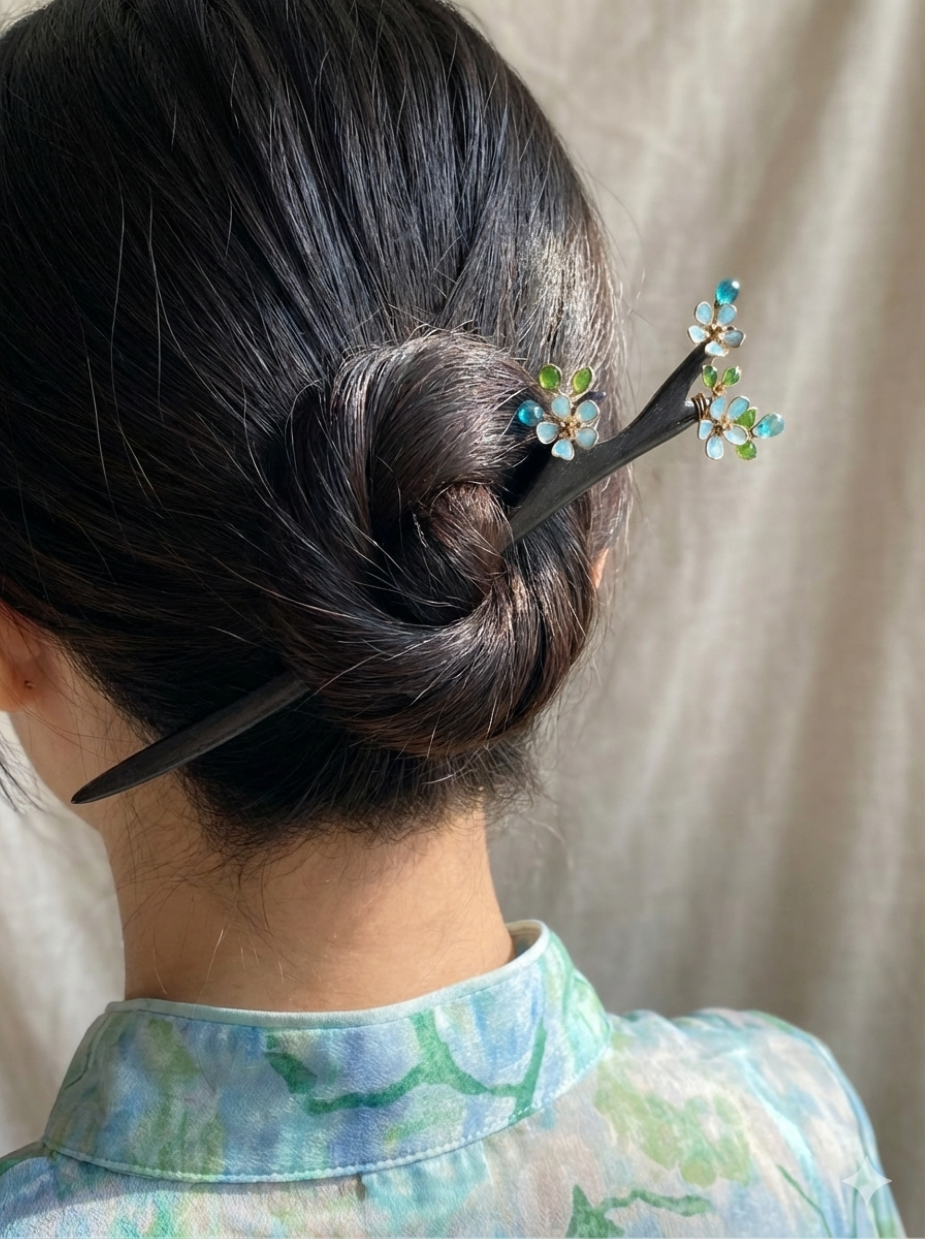 Forget Me Not hair stick