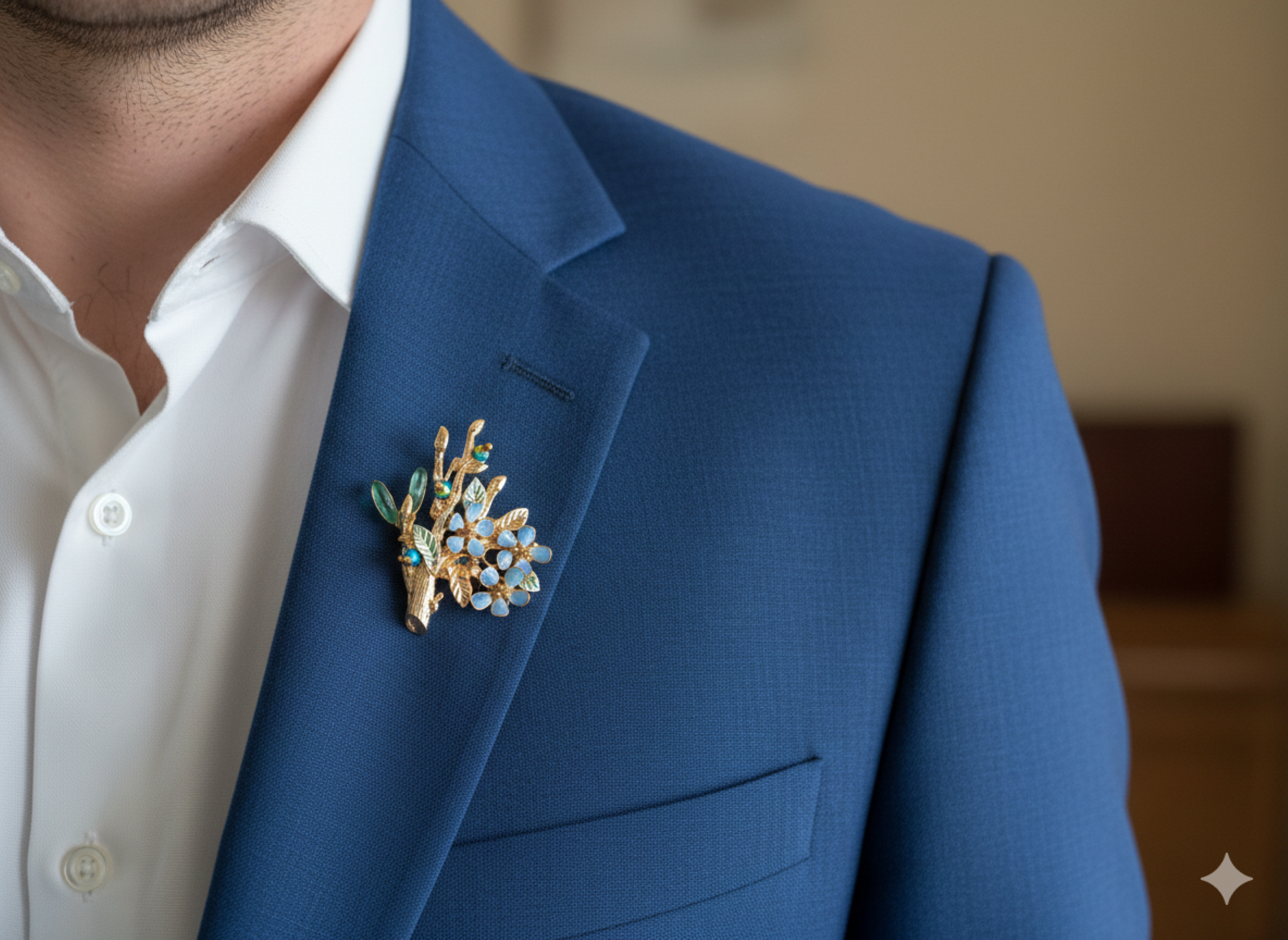 Forget-Me-Not Brooch pin