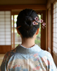 Sakura branch hair stick wooden, Japanese Pink Cherry Blossom