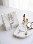 Violet floral Necklace set