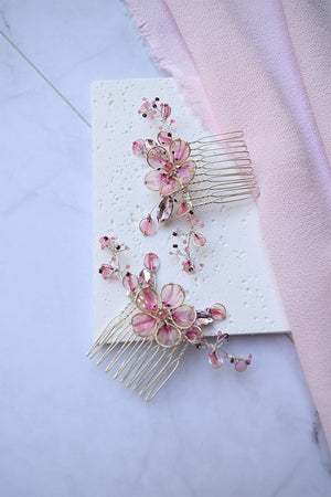 Cherry Blossom Hair Comb