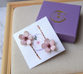 Pink Sakura Hair pin Rose Gold