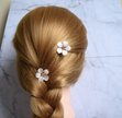 Sakura Hair pins Rose gold blush