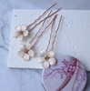 Sakura Hair pins Rose gold blush