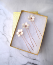 Sakura Hair pins Rose gold blush