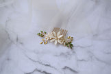 Jasmine flower hair comb