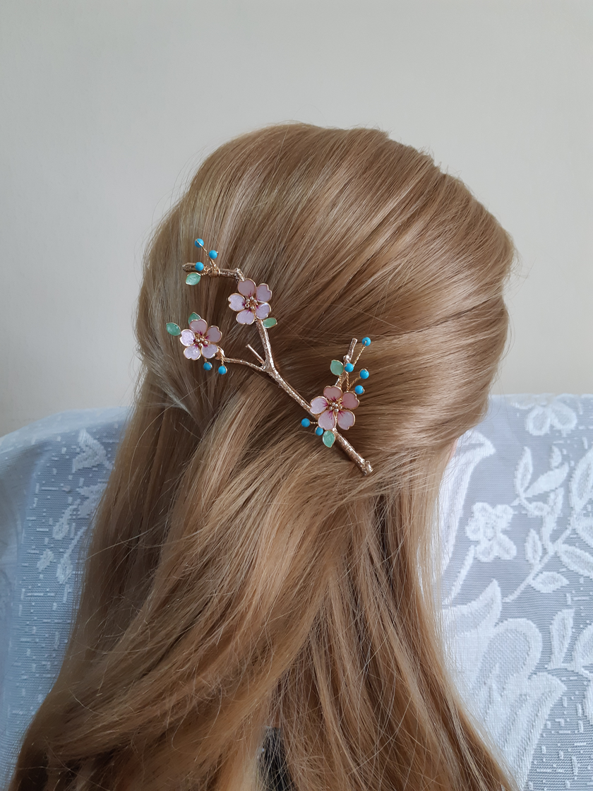 Sakura/Cherry Blossom Branch Hairpin