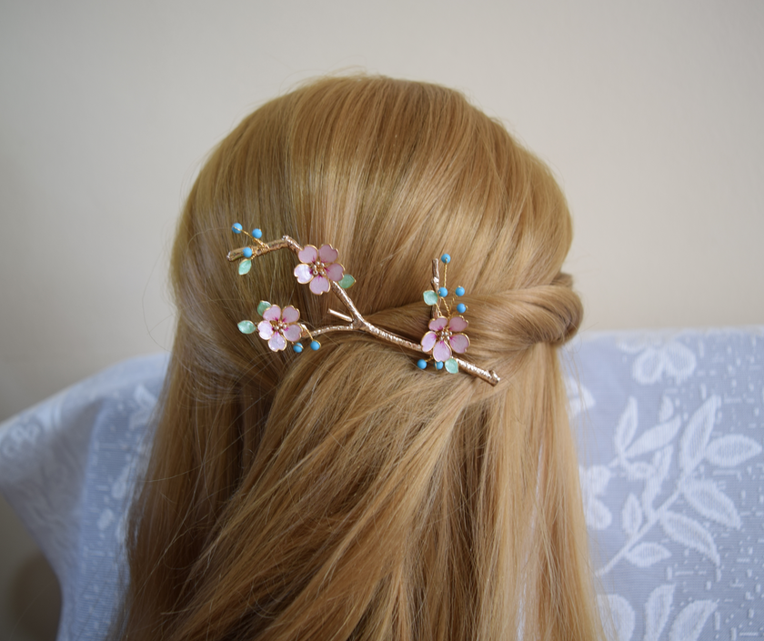 Sakura/Cherry Blossom Branch Hairpin