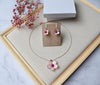 Rose gold Cherry Blossom necklace set